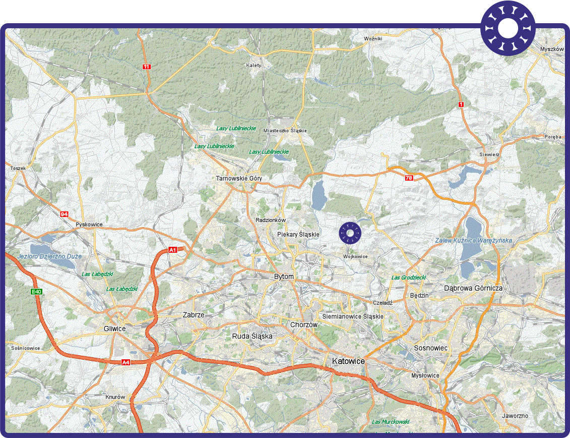 mapa dojazdu